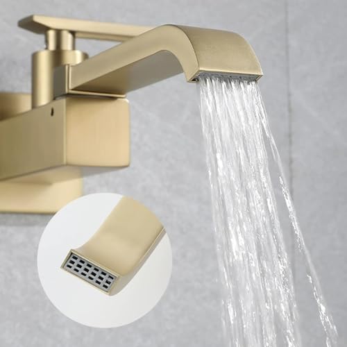 Grifo de pared de cascada LWX con diseño arquitectónico largo para lavabo de baño exclusivo 6