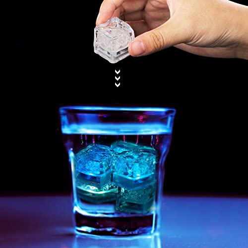 500 Cubos de Hielo con Luz LED Azul para Bebidas miniatura 6