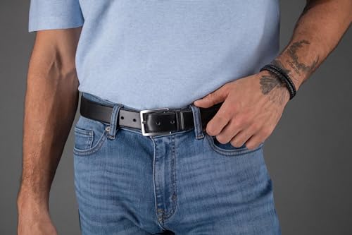 Trafalgar Men's Calfskin Dress Belt - 1 3/8 inches wide (35mm) - The Orion Belt4