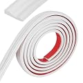 10 FT Wall Trim Molding Peel and Stick, Flexible Self-Adhesive Panel Moulding for Wall Ceiling Floor Cabinet Tile Edges Mirrior Frame DIY Chair Rail Panel Moulding (White)
