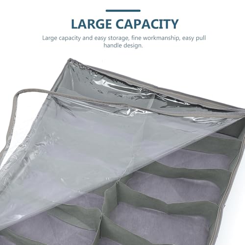 Caja de almacenamiento plegable de tela no tejida con acabados firmes 4