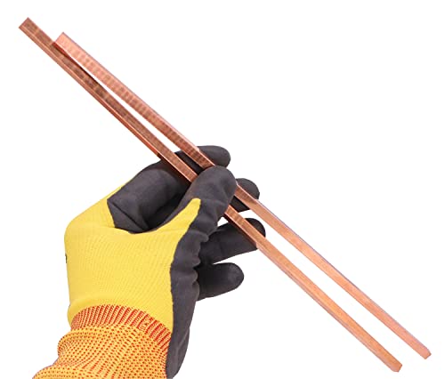 2 Pcs 1/4" X 1/4" C110 Copper Flat Bar 12" Long Solid .250" Plate Mill #TOP4