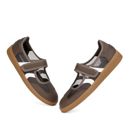 Image of Tigeridea Sneakers for Women Comfortable Business Casual Tennis Shoes Lightweight Slip on Footwear Women's Fashion Retro Sneakers