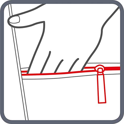 Zusammenklappbarer, Leichter Einkaufstrolley mit 3 Rädern, wasserdicht, abnehmbare Tasche, Faltbarer Einkaufswagen, Handwagen, 30 l Fassungsvermögen – Bild 4