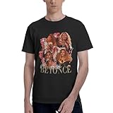 TQWIEOHDS Bey*on*ce-Music Singer T-Shirt Homme - Coupe Classique, Manches Courtes, col Ras du Cou, en Coton, Doux et Respirant, Style Streetwear, inspir� de la tourn�e Cowboy Carter XX-Large