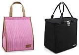 Large Insulated Lunch Bag For Women Men With Zippered Insulated Tall Lunch Bag