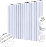 Acepunch PVC Curtains Set with Additional mounting Hardware Bundle Easy Installation for Walk in freezers Warehouses garages Entry Door