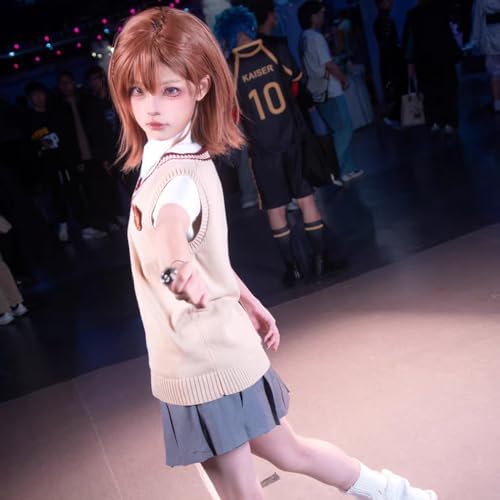 Amazon.co.jp: vwcoser 御坂美琴 制服ベスト ニットベスト