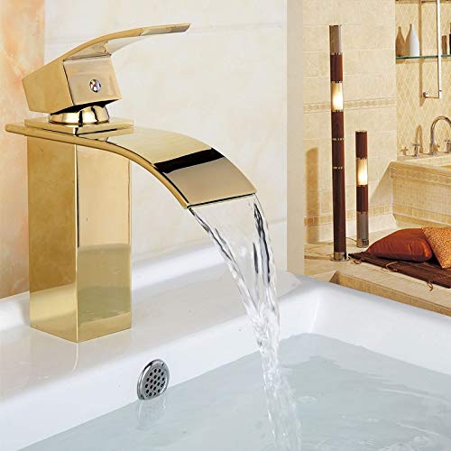 Robinet de lavabo cascade en laiton massif pour une salle de bain moderne - 2