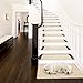 PURE ERA Bullnose Carpet Stair Treads Set Tape Free Non-Slip Indoor Stair Protectors Pet Friendly Rugs Covers Soft Skid Resistant Washable Reusable 9.5