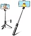 Produktbild Goigrn Selfie Stick Bluetooth mit Auslöser, 3 in 1 Mini Selfie Stick Stativ, Aluminium Selfie-Stange, 360° Rotation Selfiestick Kompatibel mit iPhone 13 Pro Max/13 Pro/12/11, Samsung Galaxy S21 Ultra