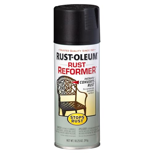 Rust-Oleum 215215 Stops Rust Rust Reformer Spray, 10.25 oz, Black