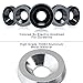 Shopauto 24-Piece M6 Black Anodized Aluminum Flat Washer Kit – Widebody Fender Flare & Engine Bay Dress Up Bolt Installation Hardware for Pickup Trucks & Cars