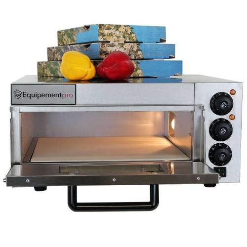 {ep-1st} horno de Pizza (acero inoxidable, 4 x 20 cm horno de Pizza profesional horno a Pizza acero inoxidable horno A tatre Flambée