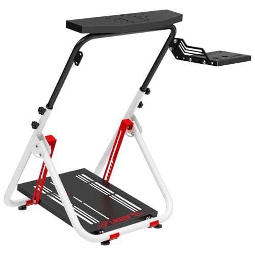 Image of Likeem Foldable Sim Racing Wheel Stand, Racing Steering Shifter Mount for Logitech G25 G27 G29 G920, Racing Simulator Cockpit Video Game Accessories, Shifter Wheel Pedals NOT Included