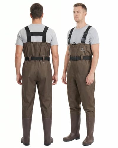 Image of FISHINGSIR Waders for Men Waterproof Women Fishing Chest Wader with Boots