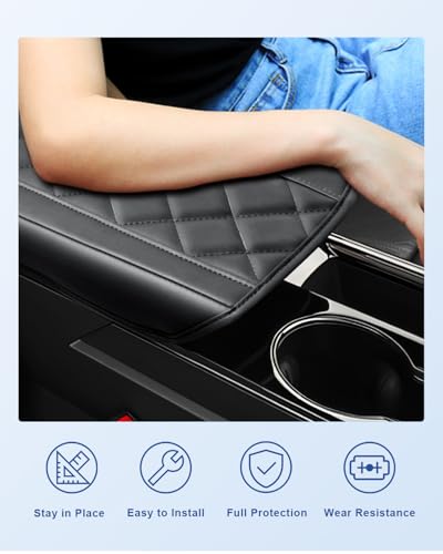 Image of CDEFG for 2025 2026 Chevy Equinox Center Console Cover for 2025 2026 Chevrolet Equinox (LT /RS /ACTIV) Accessories Arm Rest Cover Equinox 2025 2026 Armrest Cover Cushion Pad