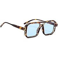 Dryxog Gafas de Sol Hombre, Piloto Dlos Años 70 Vintage Doble