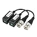TECKEEN Passive Video Balun Connector Passive Transceiver Video Balun Connector BNC to RJ45 Network Transceiver Cat5
