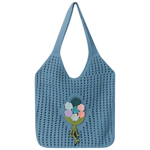 Sac cabas en crochet fait main pour femme | Finitions artisanales d'été