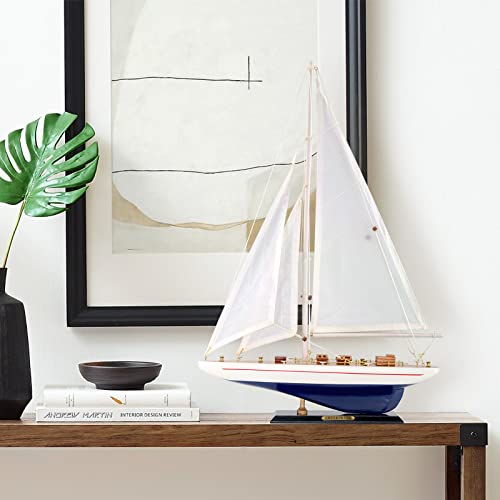 Nautimall Wooden Sailboat Decor Ship Model 19" Enterprise Replica Nautical Gift For Kids Boys #TOP5