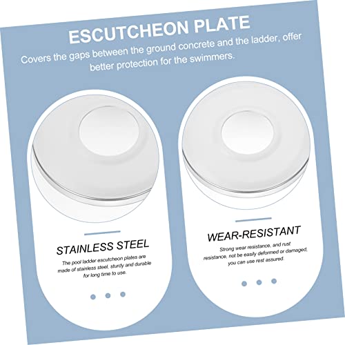 Placas cubre escalera para piscina de acero inoxidable 2 pcs miniatura 7