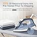 BEAUTURAL Compact Steam Iron for Clothes, Non-Stick Soleplate, Burst of Steam, Spray Mist, Self-Cleaning, Anti-Calcium, Anti-Drip, Easy Temperature Control, Light Weight, 1200 Watts