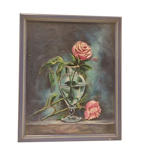 Décoration murale de fleurs Mangala Arts avec cadre photo de salon 38x25 cm