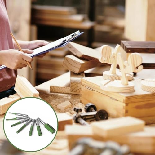 Gerade Fräser Schneiden,Fräser Für Oberfräse,Holz Fräser Router Bit,Oberfräser Nutfräser,Mehrere Größen Fräser,6MM Schaft,3MM,4MM,5MM,6MM,8MM,10MMM,12MM,7 Stück,Kiuiom