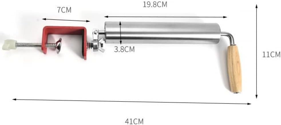 Adjustable Stainless Steel Roller, semi-Automatic Rolling pin, Easy to roll, Used for Baking Cookies, Pancakes, Pastry Dough, Pizza Shells, Kitchen Essentials-2.2cm Rolling(Size:3.8cm)
