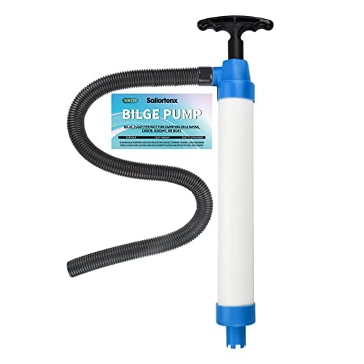 Sailortenx Manual Bilge Pump For Boats Kayak Bilge Pump Hand Kayak Water Pump Manual For Boats Bilge Pump Manual Portable Floating Hand Bilge Pump For Kayak Etc