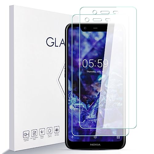 Asoway Protector de Pantalla para Nokia 5.1Plus Vidrio Templado Dureza 9H, Antiarañazos, Antihuellas, Sin Burbujas, Ultra Resistente, Nokia 5.1Plus Protector de Pantalla [3-Pack]