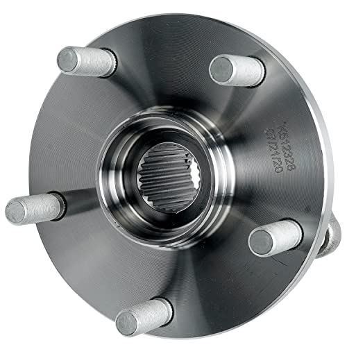 Image of Detroit Axle - Pair Rear Wheel Bearing Hubs for Subaru Tribeca 2008-2014, Subaru B9 Tribeca 2006-2007, 5 Lugs w /ABS Wheel Hubs Assembly