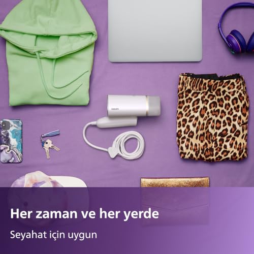 Philips El Tipi Buharlı Ütü 3000 Serisi – Kompakt ve Katlanabilir Tasarım, 30 Saniyede Hazır, 1000W ve 20g/dak Sürekli Buhar, Ütü Masası Gerektirmez, Tüm Kumaşlarda Güvenli (STH3020/10)