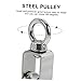GLEAVI Small Industrial U-Type Fixed Pulley Load Bearing Lifting Fixed Pulley Stainless Steel Wheel Roller
