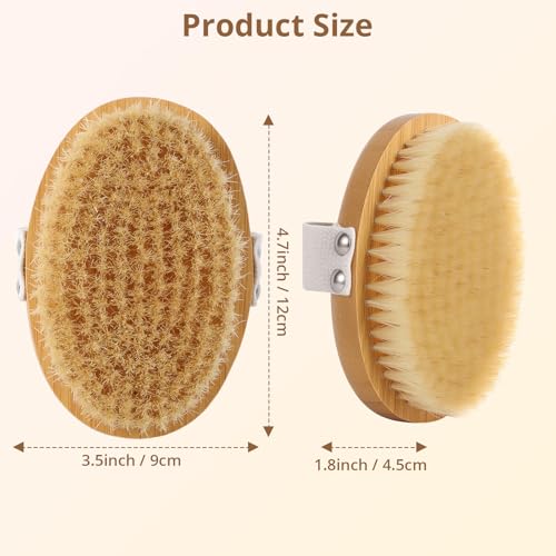 Image of Boar Bristle Cat Brush for Indoor Cats, Cat Hair Brush Gentle Grooming, Reduce Shedding, Soft Hair and Healthy Shine, Bamboo Handheld with Soft Boar Bristles and Band for Short Haired Cats Dogs