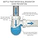 Universal Flexible Bottle Trap for Bathroom Sink Drain - 1-1/4 Inch P-Trap Replacement Kit, Expandable Hose (10