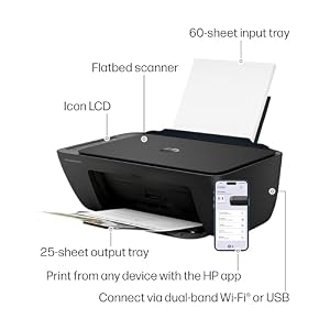 HP DeskJet 2955 Wireless All-in-One Color Inkjet Printer, Scanner, Copier, Best-for-Home, 3 Month Trial of Instant Ink Included, AI-Capable (A24HJA) — photo 5 of 6