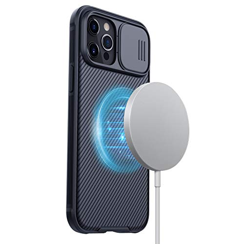 Nillkin for iPhone 12 pro max case for magsafe Charger, CamShield Pro Strong Magnetic case for iPhone 12 Pro Max 6.7 inch Case with Slide Camera Protection Cover(for iPhone 12 Pro Max 6.7'', Black)