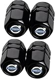 Top 10 Best Volvo Accessories S60 Reviews & Comparison 9 4Pcs Car Tire Valve Stem Caps, Tires Air Caps Cover Corrosion Resistant Tire Valve Cap Accessory for Volvo s60 s90 xc60 xc40 xc90 v60 v90 Series All Models Wheel Cap WOVO_Black