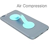 DUZY - Silicon Finger Holder for back of Phone, Comfortable Portable Grip, Flexible and Adjustable, Creative Rubber Silicone Mobile Iphone plus Strap Hand(Blue)