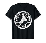 Distressed Retro Rock Out with Your Croc Out Nurse Tee T-Shirt