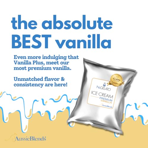 Aussieblends Premium Vanilla Dairy Ice Cream Mix Powder For Soft Serve, Gelato, Rolled Ice Cream, Liquid Nitrogen Ice Cream, Hard Ice Cream, And Frozen Desserts thumb #1
