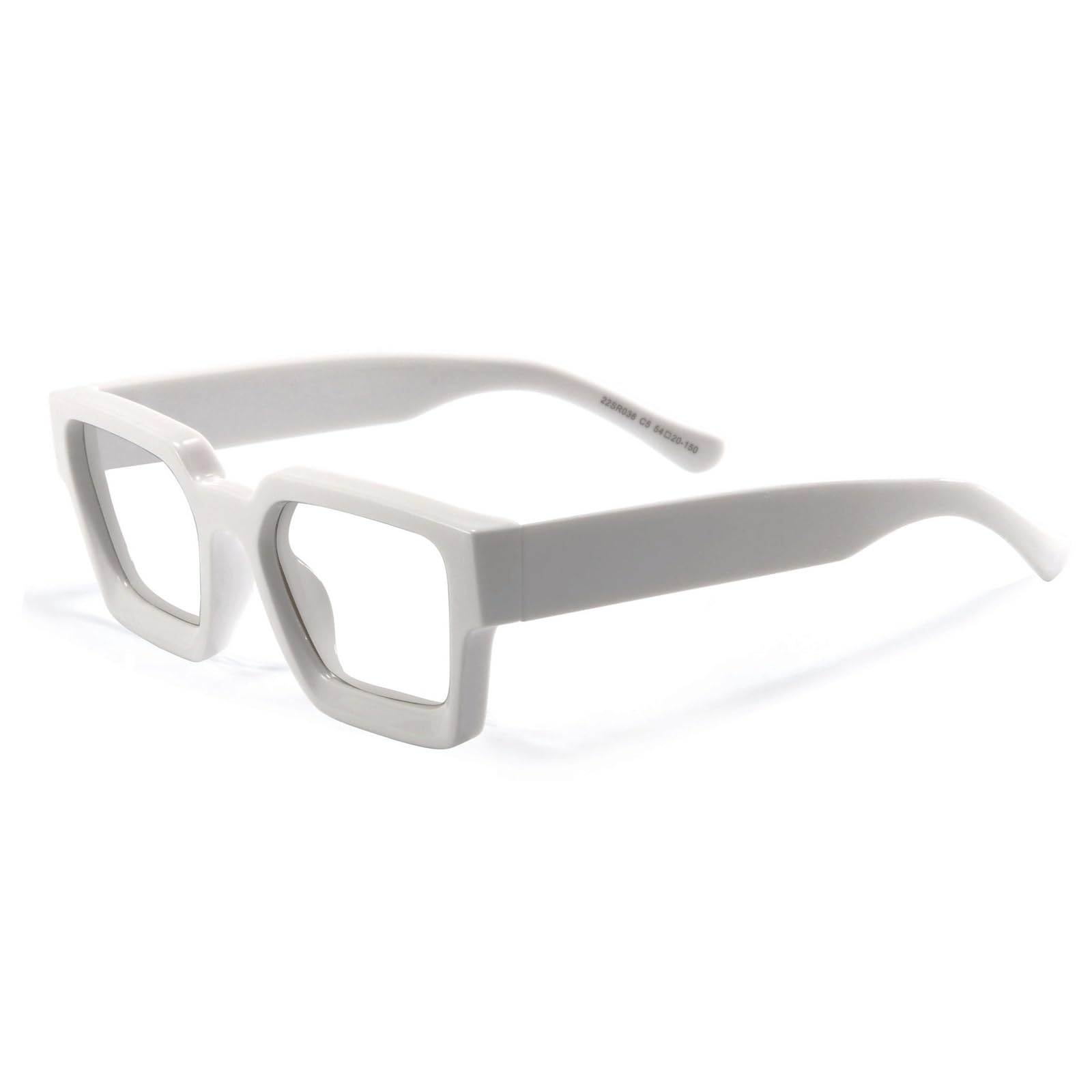 KLJUddGY Fashion Eyewear Frames Non Prescription Eyeglasses Oversized Spectacles for Computer Ultralight Full Rim Reading Glasses Decor(Wei�)