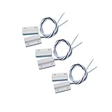 xin-sheng 3 Sets of MC-38B NC & NO Embedded Magnetic Gap Switch for Door and Window Sensor for Home Security