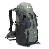 Bseash 50L Hiking Backpack, Water Resistant Lightweight...
