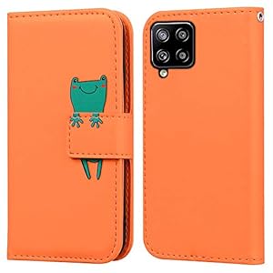 Ailisi Samsung Galaxy A42 5G Hülle, Karikatur Grün Frog Muster Leder Handyhülle Brieftasche Schutzhülle Leder Flip Case…