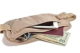 Money Belt Runner Waist Pack Travel Pouch Tactical Wallet for Women or Men. Durable Comfortable and Concealed. Hides Cash ID Passport iPhone or Android. Adjustable Sizing. Ideal for Theft Prevention.