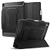 Produktbild Spigen Rugged Armor Pro Hülle für iPad Air 13 Zoll 7. Gen M3 (2025) / 6. Generation M2 (2024) Case mit Stifthalter Auto Schlaf/Wach Funktion stoßfeste Schutzhülle mit veganem Veloleder - Schwarz