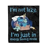 Cute Cartoon Throw Blanket Ultra-Soft Flannel Fleece Warm Throw Blankets Couch Sofa Bed Living Room